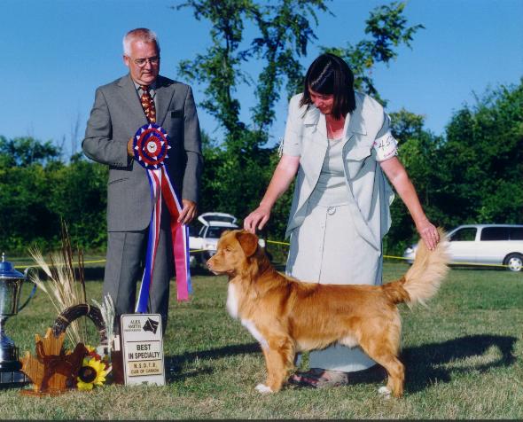 Shylo's son, Worf, winning the Canadian National